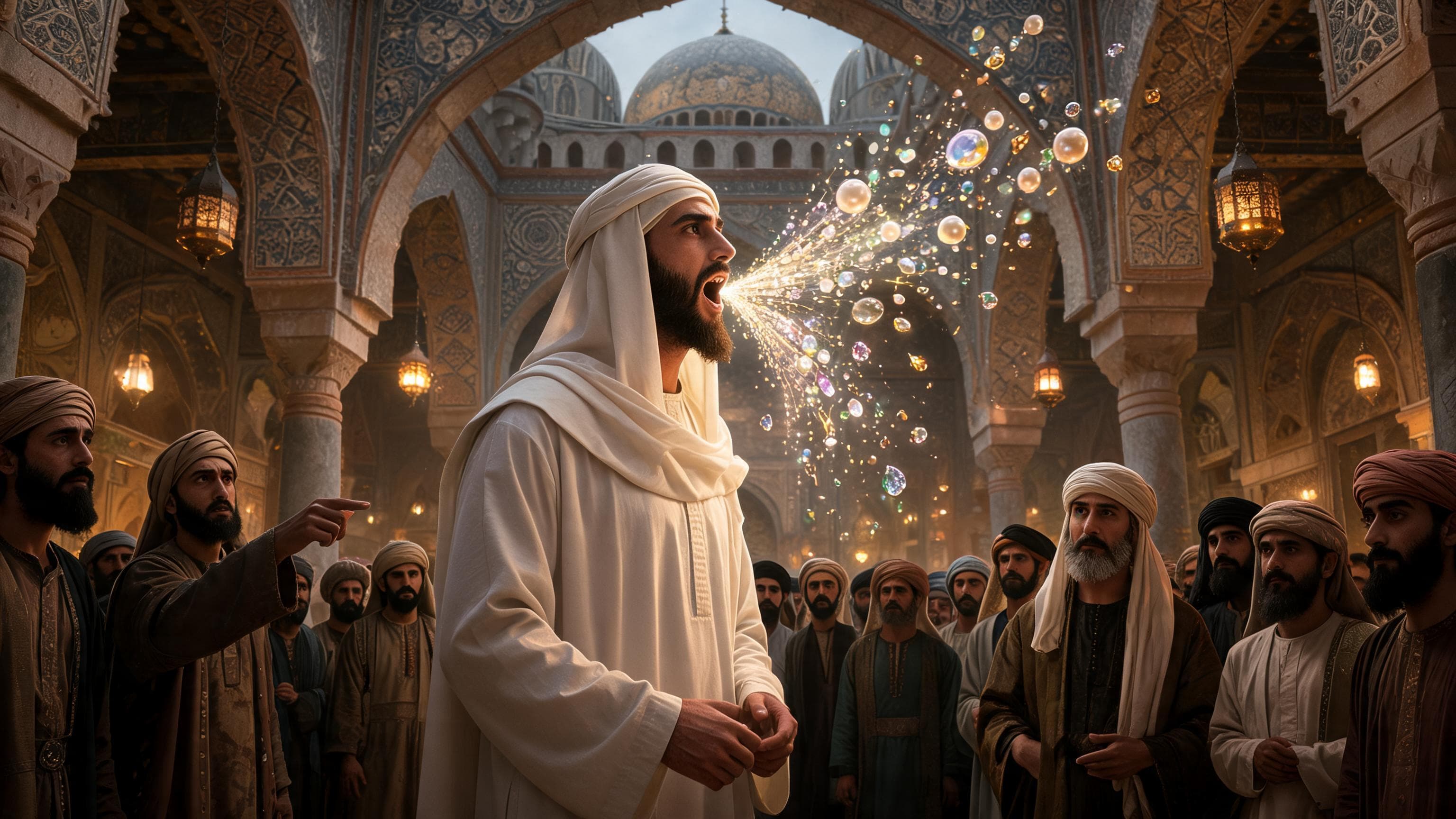 Abu Bahiriya (RA) narrates I entered the Masjid in Hems then I saw this man and he's surrounded by people and every time Muadh Ibn Jabal (RA) spoke it was like lights, jewels and pearls were coming from his mouth. I said who is this man and they said that is the companion of the Prophet (SA).