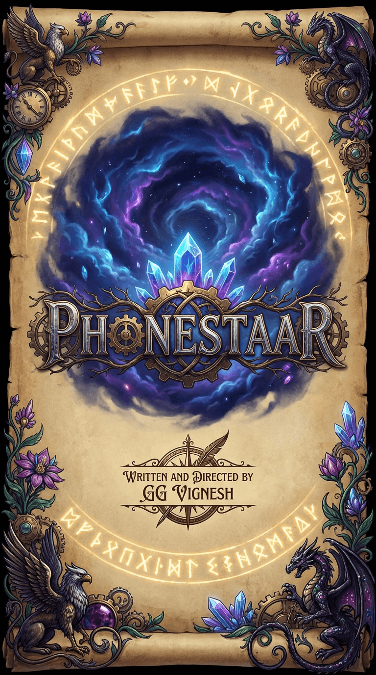 *Phonestaar* *written and directed by GG Vignesh* title poster image stylish look generate me