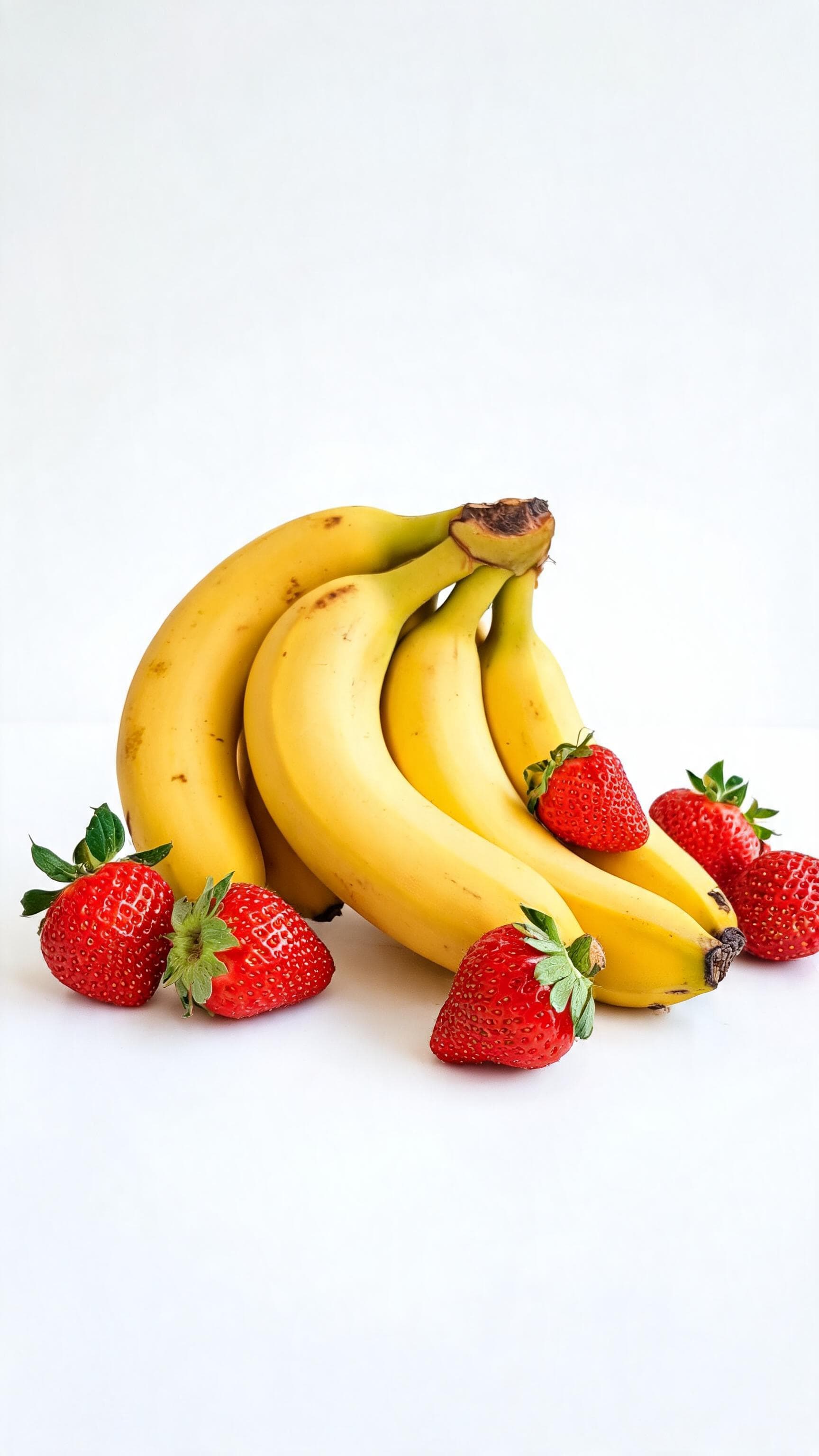 banana and strawberries