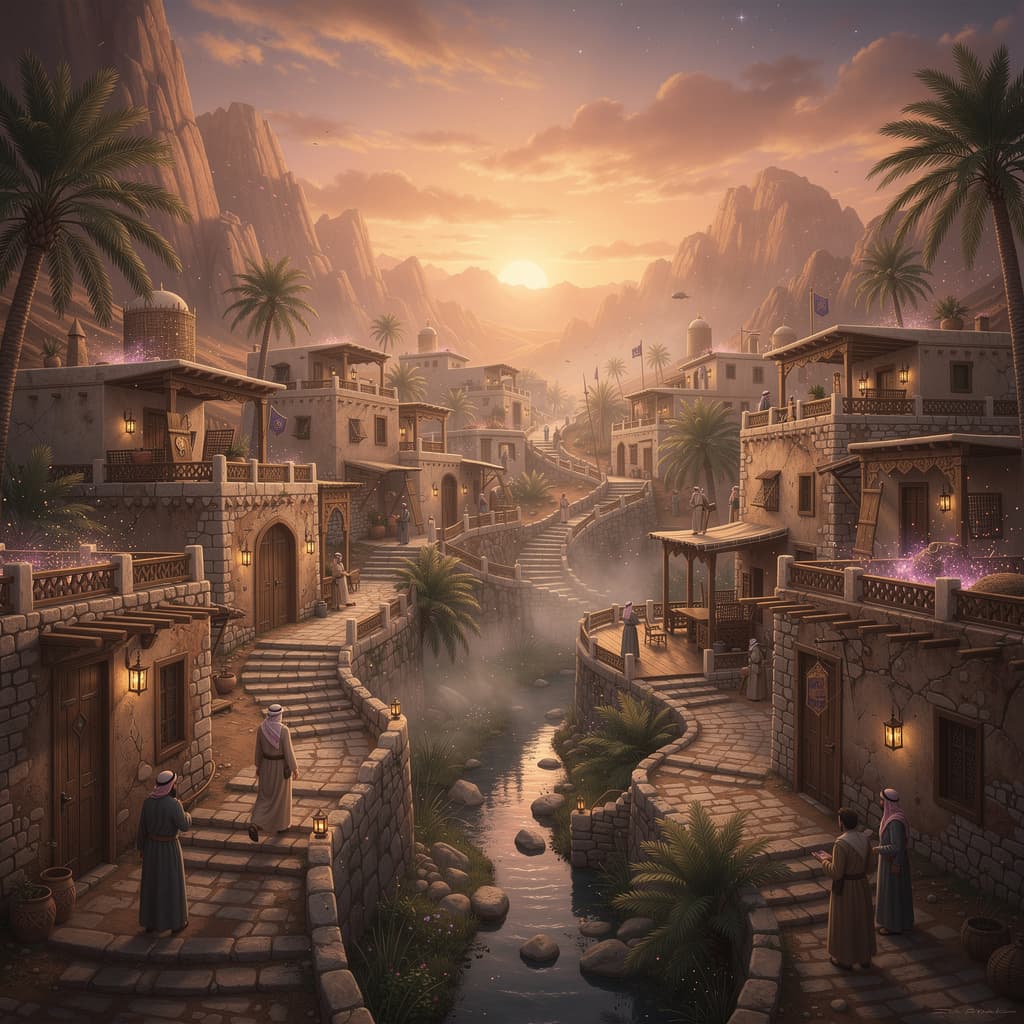 قريه قديمه عمانيه تراثيه